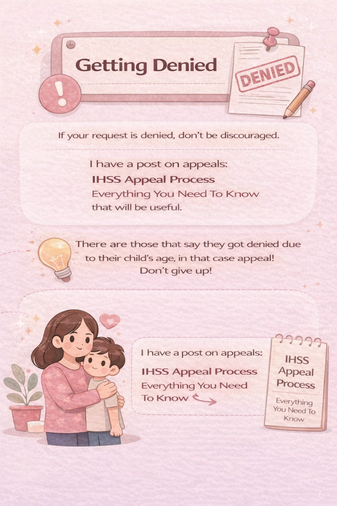 IHSS denied and how to appeal