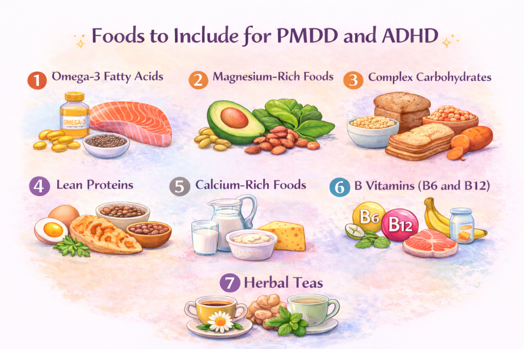Foods to Include for PMDD and ADHD
